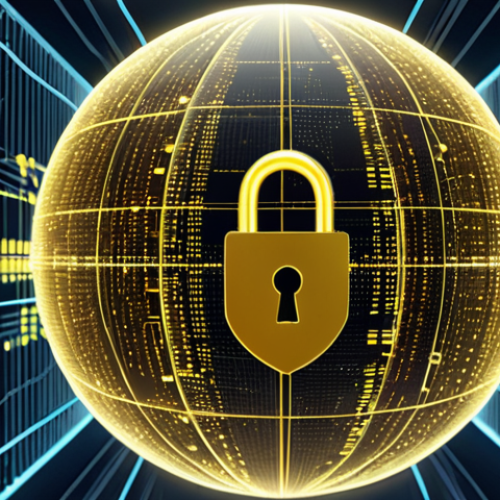 Visualize a secure digital realm where streams of data flow safely within a fortified, translucent sphere. Intricate glowing lines of code, digital locks, and a protective shield, reminiscent of legal frameworks like GDPR and KVKK, surround the data, symbolizing robust cybersecurity and transparent data privacy practices. The image should evoke a sense of trust, vigilance, and corporate responsibility in safeguarding sensitive information.